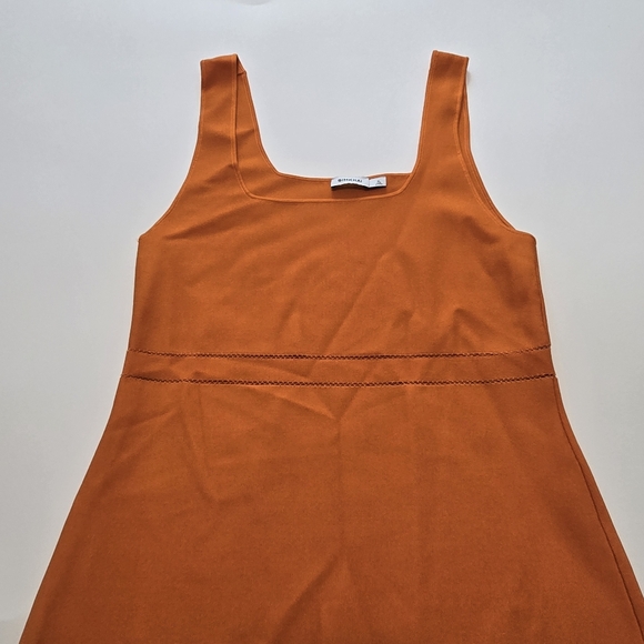 SIMKHAI Louella Midi Casual Dress Square Neck Sleeveless Pull-on Size XL - Picture 7 of 12